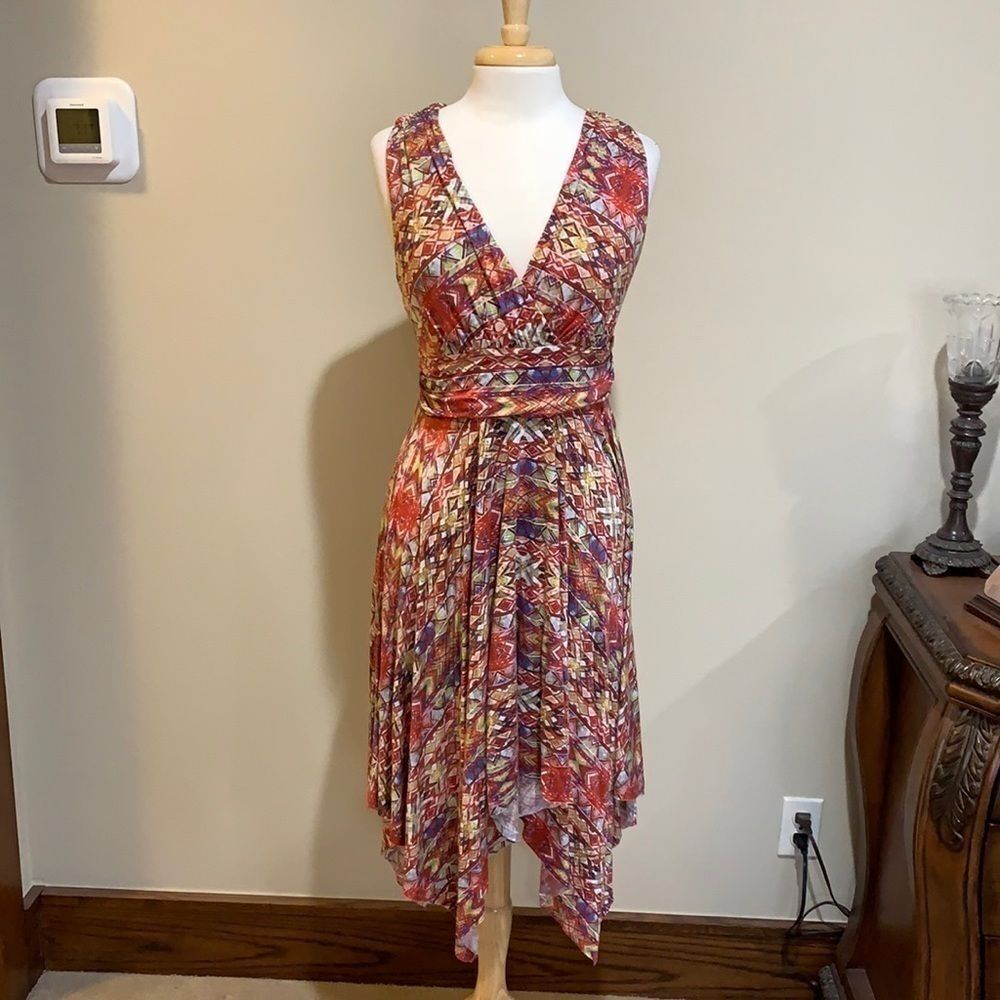 OSO Casuals dress with handkerchief hemline, Medium